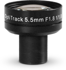 5.5mm F#2.0 Lens - 1/1.8" - M12 
